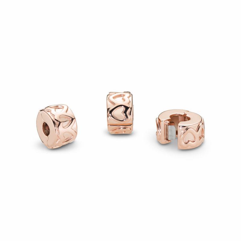 Pandora Rose™ Row of Hearts Clip Charm NZ Sale (210986-ECX)